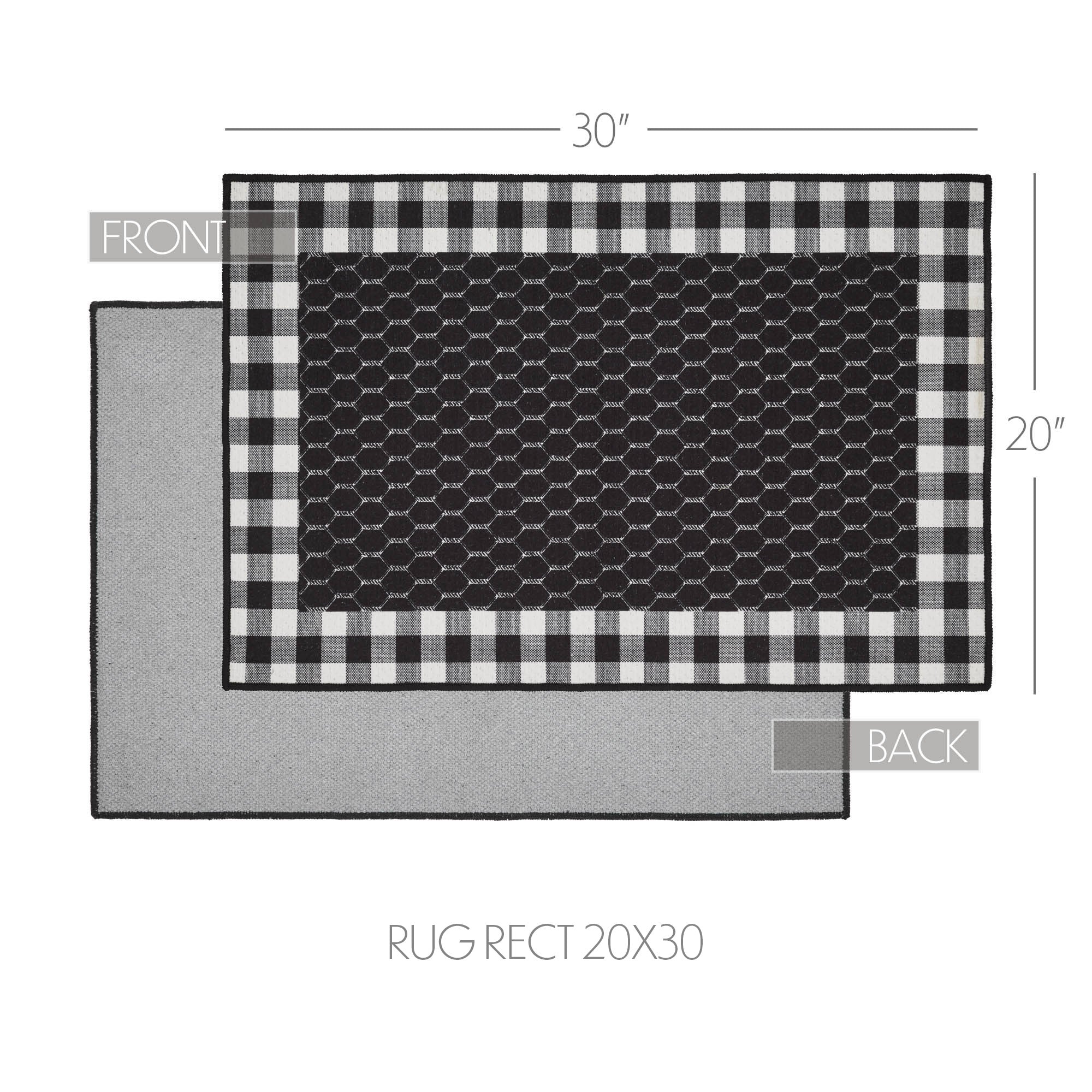 Down Home Polyester Rug Rect 20x30