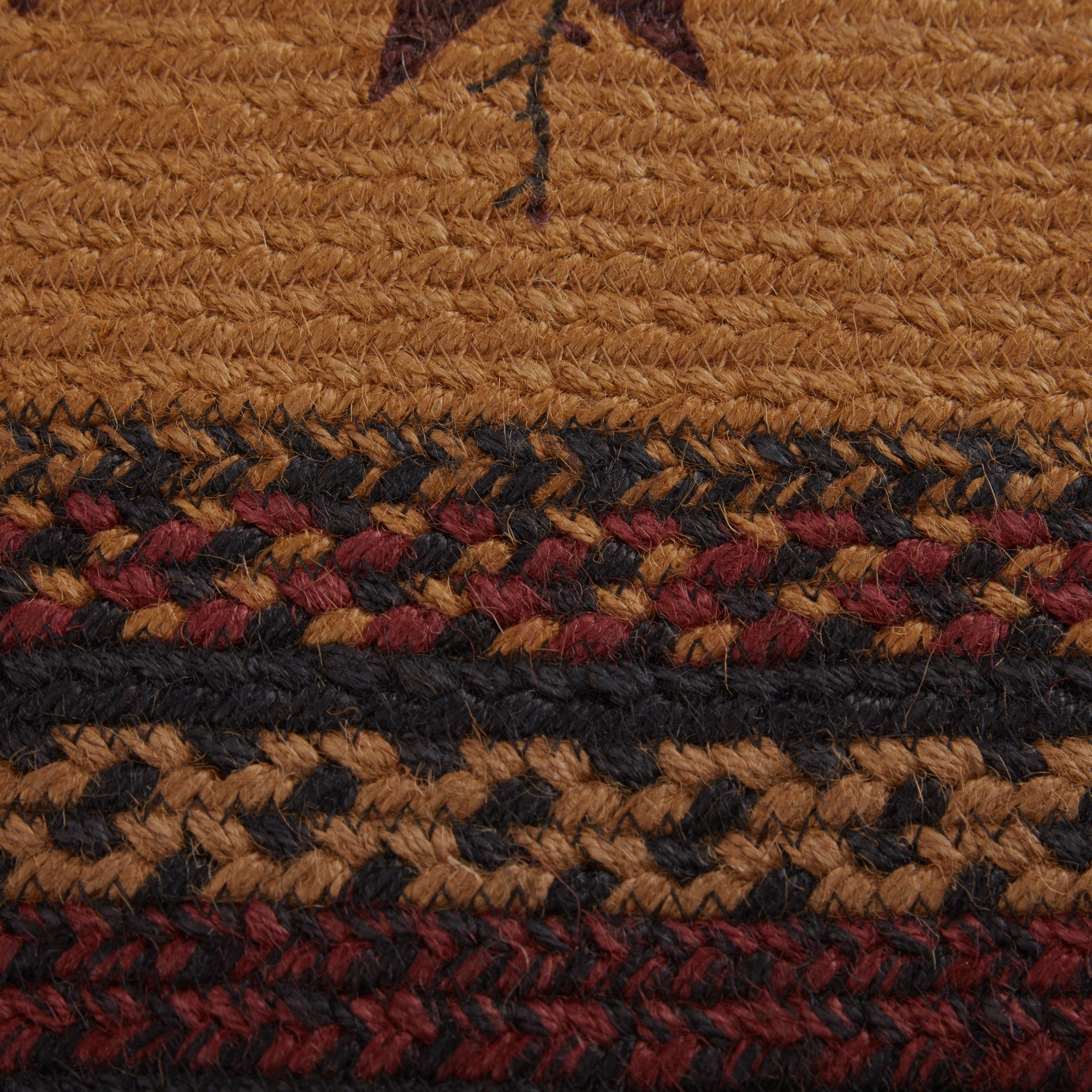 Heritage Farms Star and Pip Jute Rug Oval w/ Pad 20x30