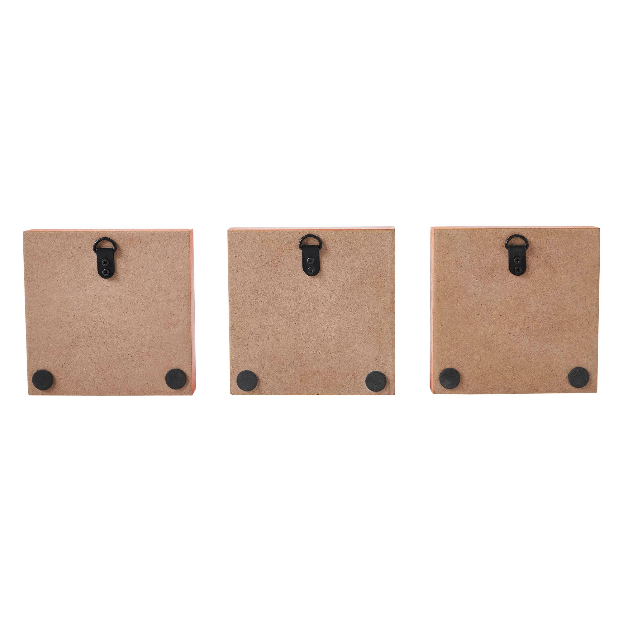Boo You Can't Scare Me Fraidy Cat Blocks Set of 3 5x5x1