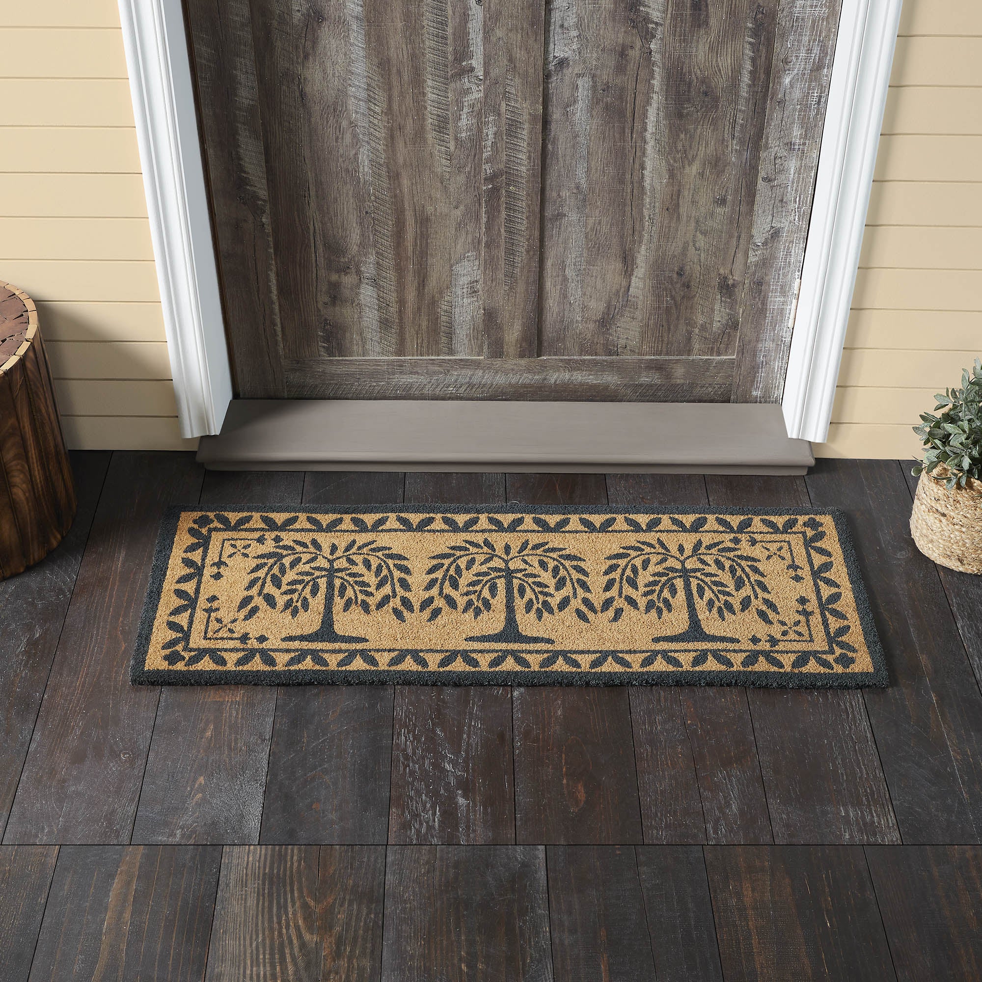 Willow Trees Coir Rug Rect 17x48
