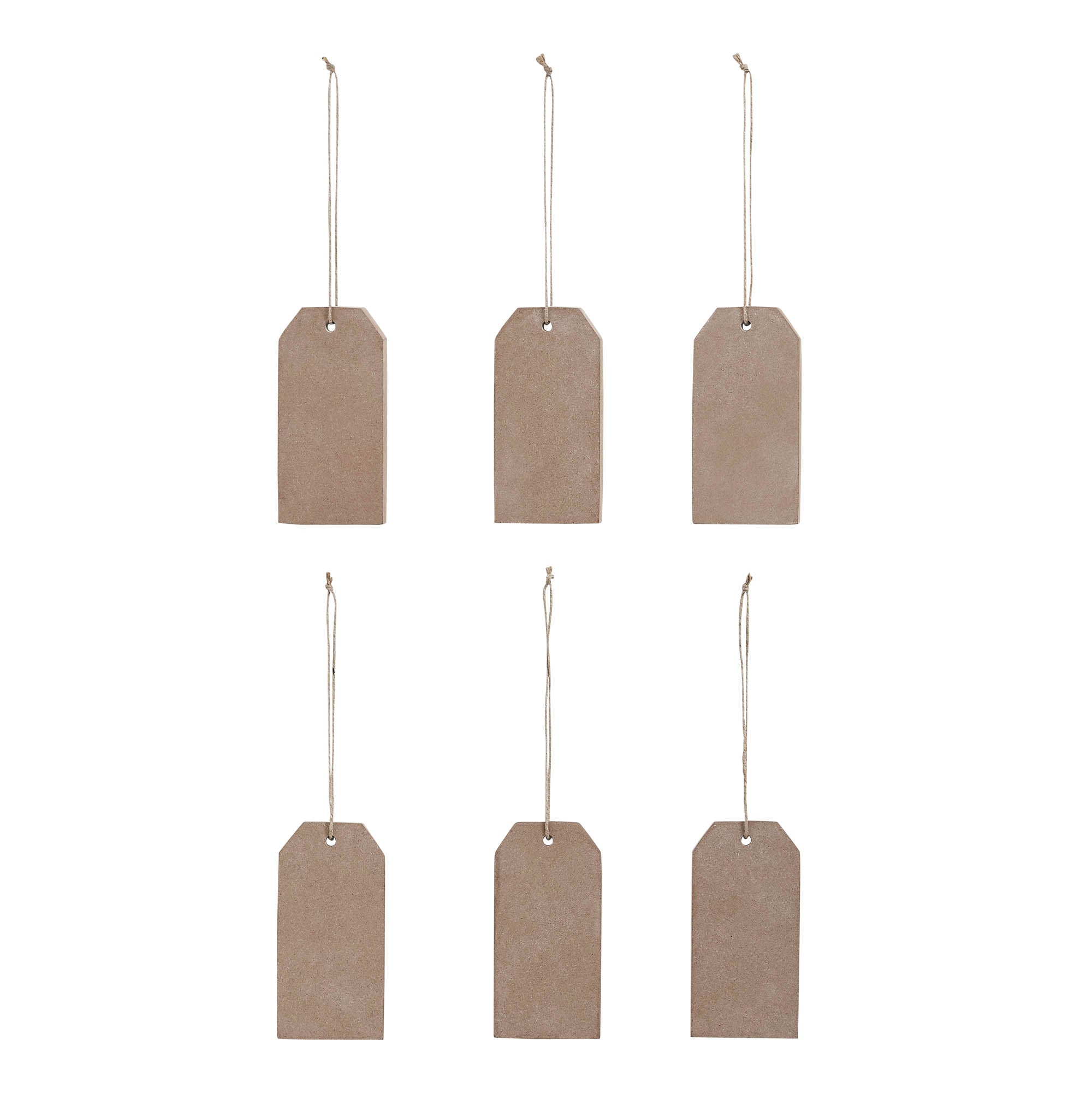 My Country Americana Tag Ornaments w/ Twines 5x2.5x0.5 Sets of 6