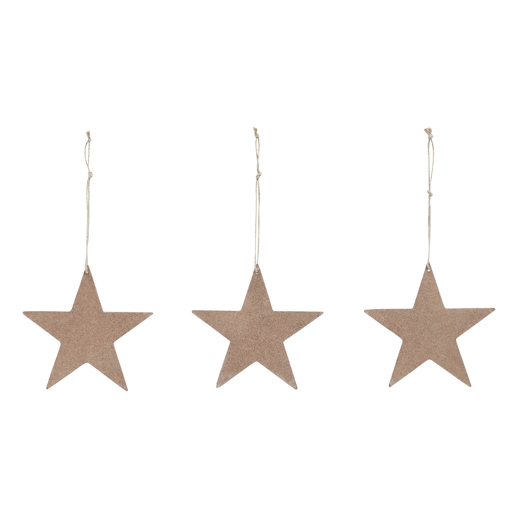 My Country White Stars On Navy Star Ornament 5.25x5x0.125 Set of 3