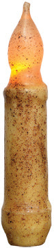 Burnt Ivory Timer Taper Candle - 4"