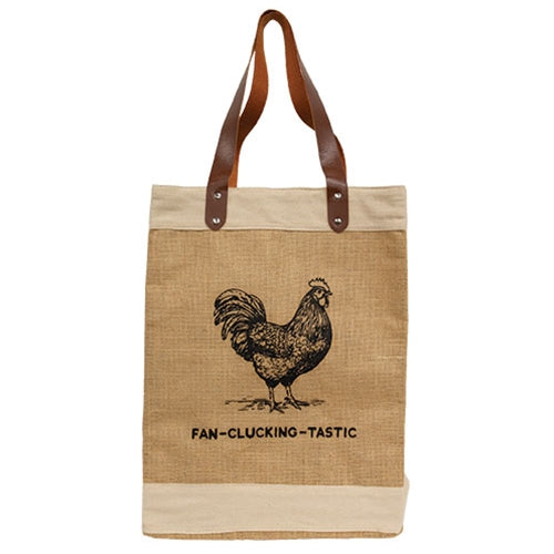 Fan-Clucking-Tastic Jute Tote