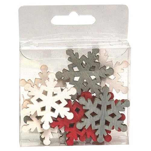 Festive Winter Snowflake Bowl Filler - 1.5"