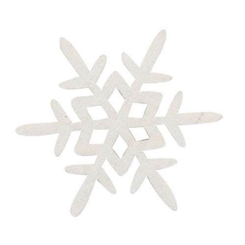 Frosty Winter Snowflake Bowl Filler - 1.5"