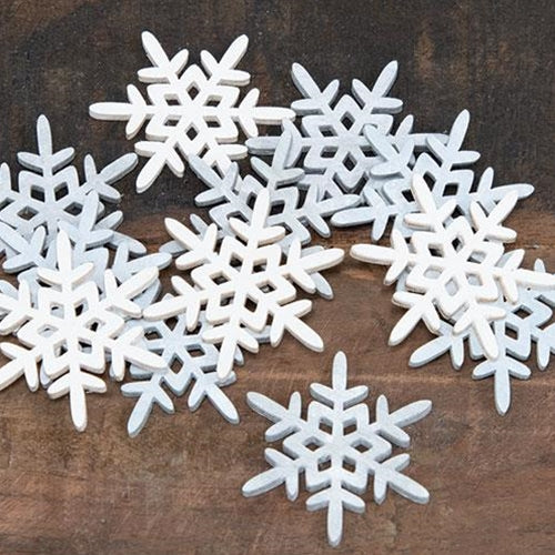 Frosty Winter Snowflake Bowl Filler - 1.5"