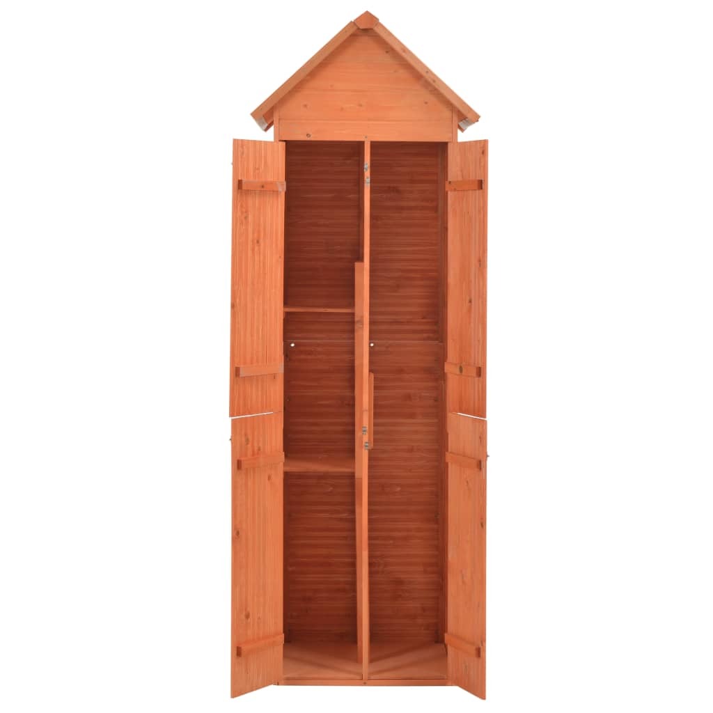 Garden Storage Shed Brown Wood 28.0 x 23.6 x 83.9 in