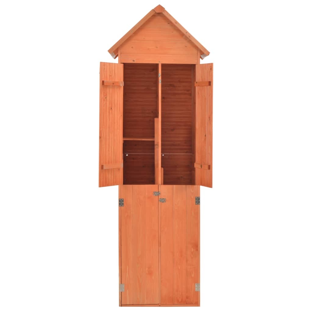Garden Storage Shed Brown Wood 28.0 x 23.6 x 83.9 in