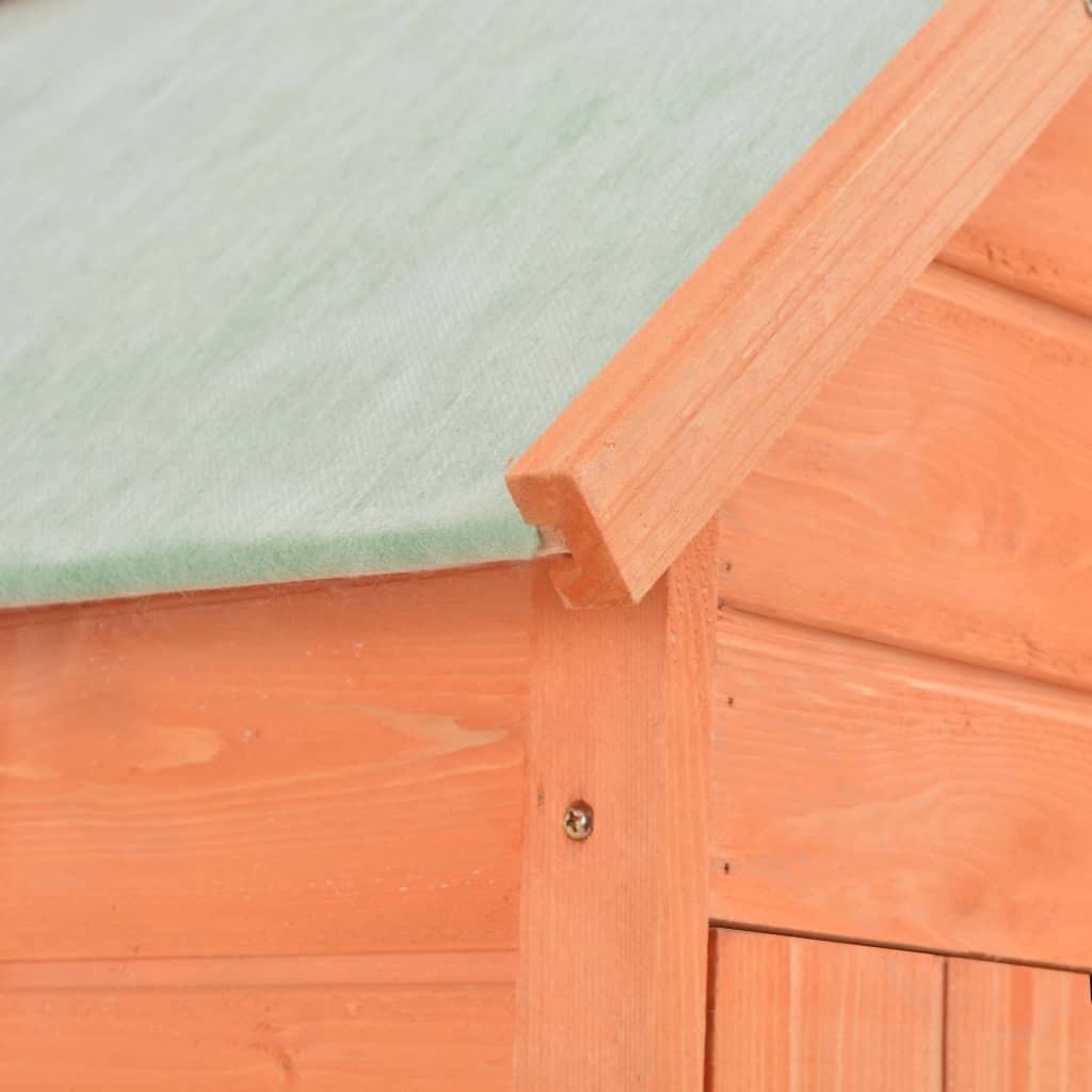 Garden Storage Shed Brown Wood 28.0 x 23.6 x 83.9 in