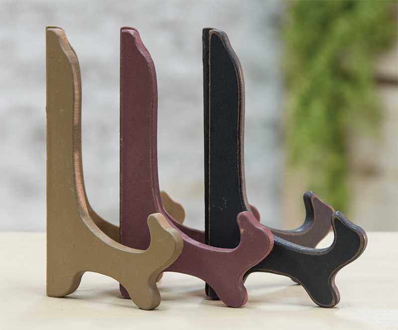 Wooden Plate Stand - Large (3 Count Assortment)