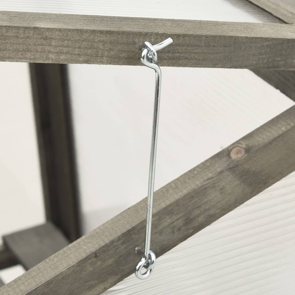 Greenhouse Grey Solid Firwood, PC board 23.6x17.7x39.4 in