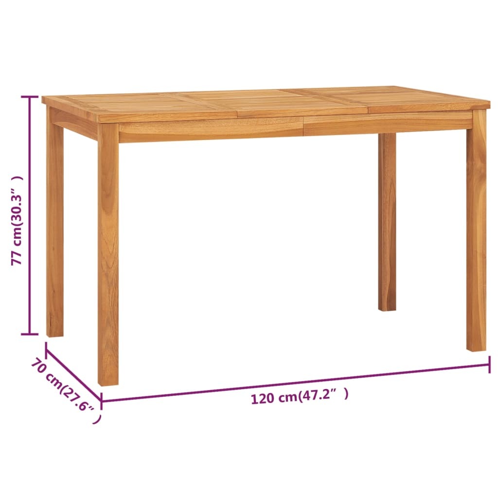 Dining Table Warm Brown