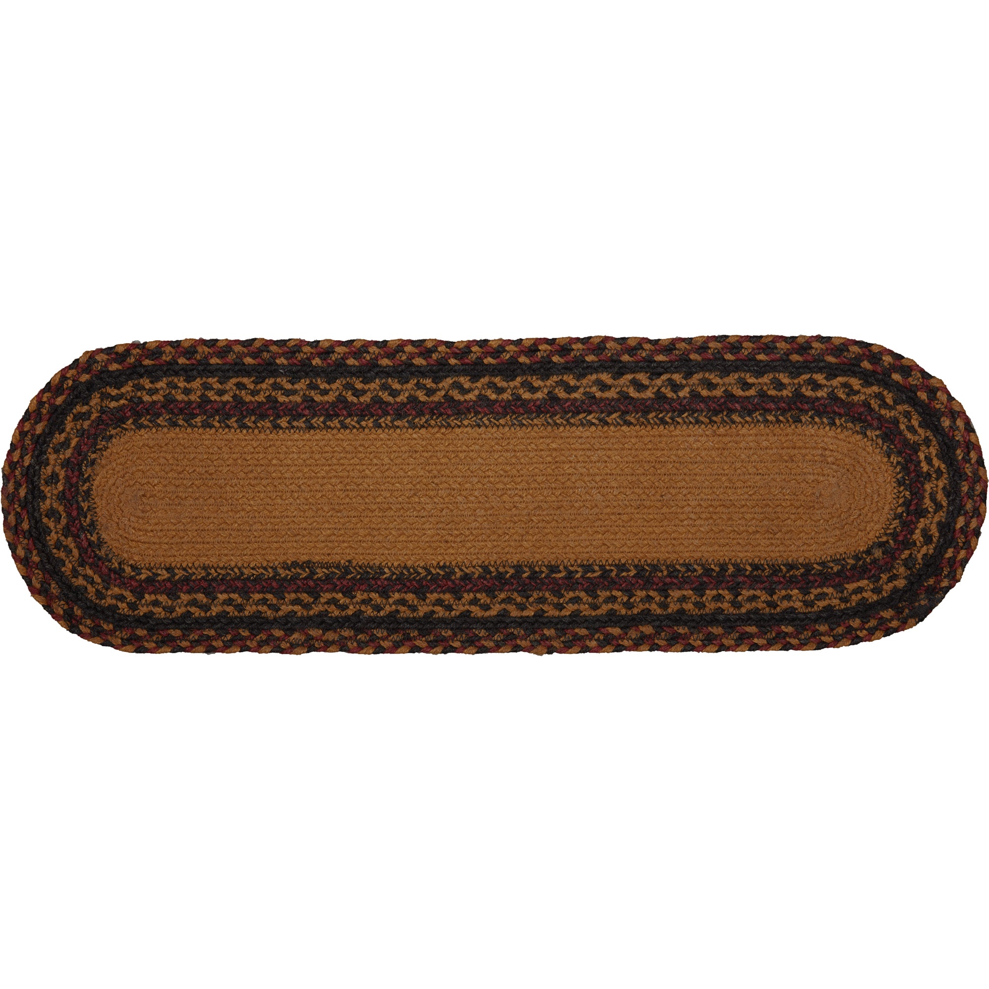 Heritage Farms Crow Jute Stair Tread Oval Latex 8.5x27