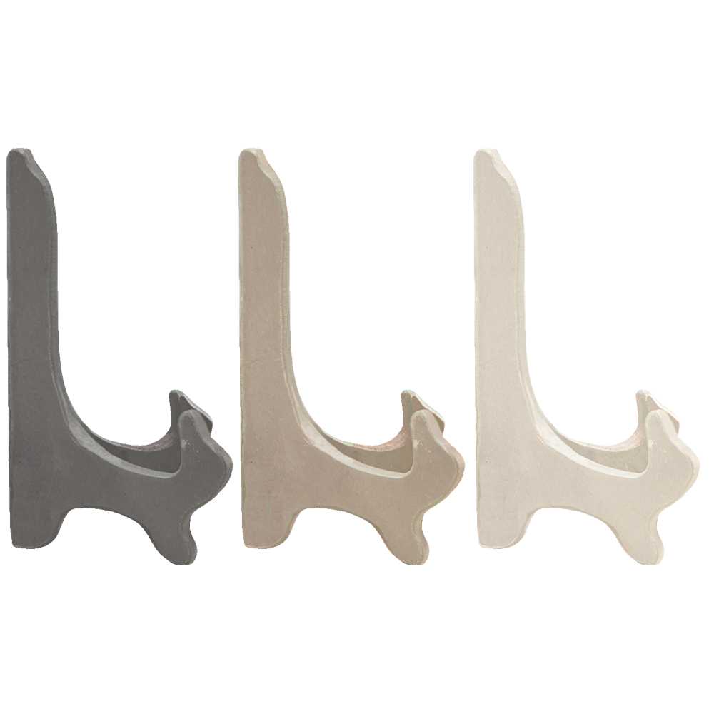 Wooden Plate Stand - Farmhouse Colors, Medium (3 Count Assortment)