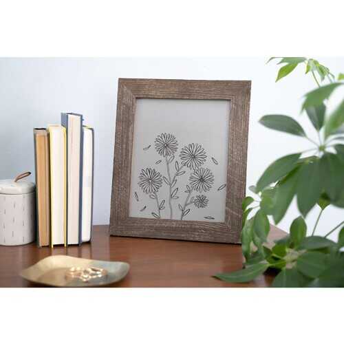 20" x 24"  Rustic Farmhouse Espresso Wood Frame