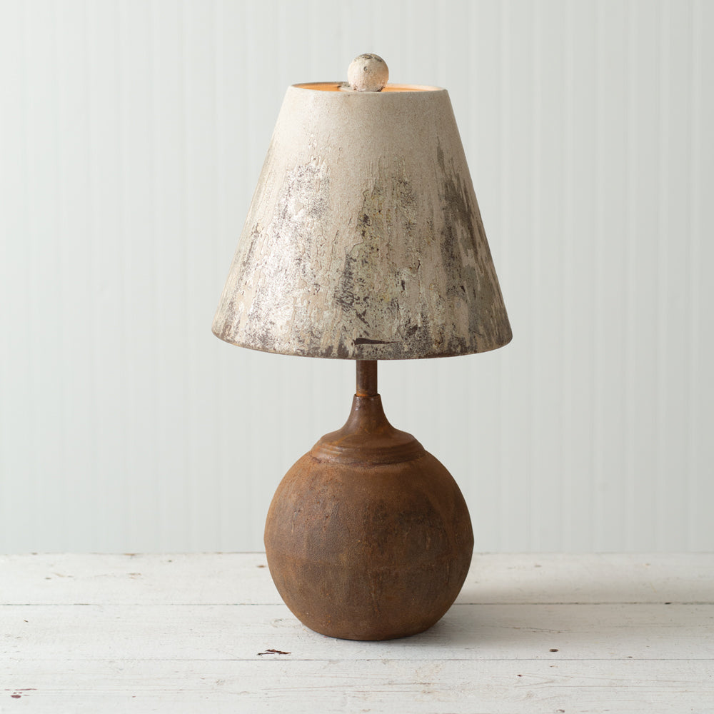 Antique Cannon Ball Tabletop Lamp