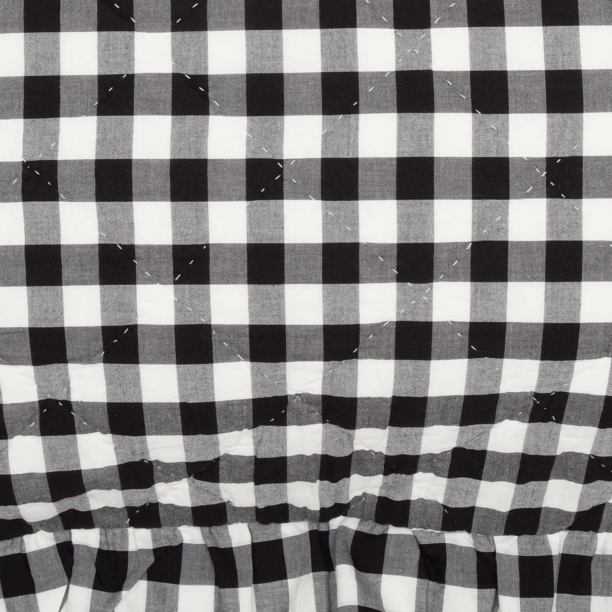 Annie Buffalo Black Check Fabric Euro Sham 26x26