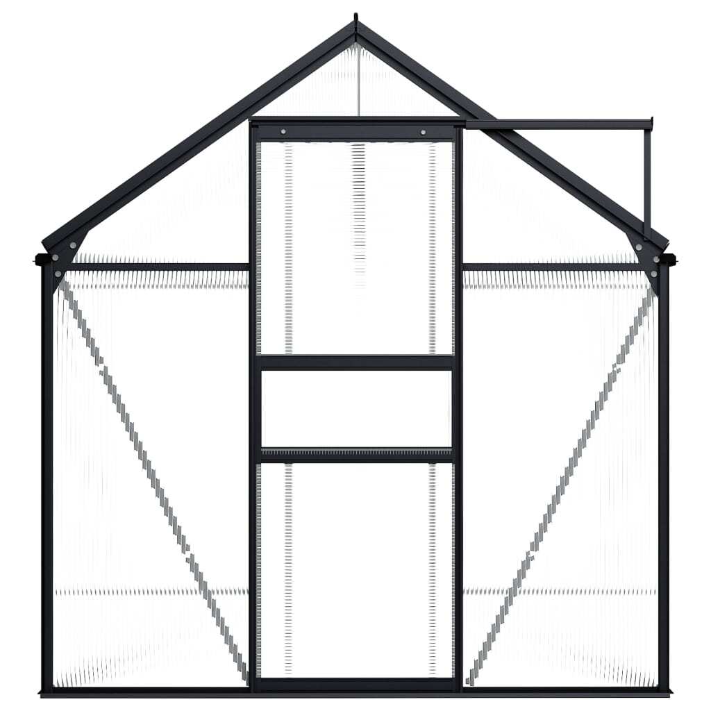 Greenhouse Anthracite, Transparent Aluminum, Polycarbonate
