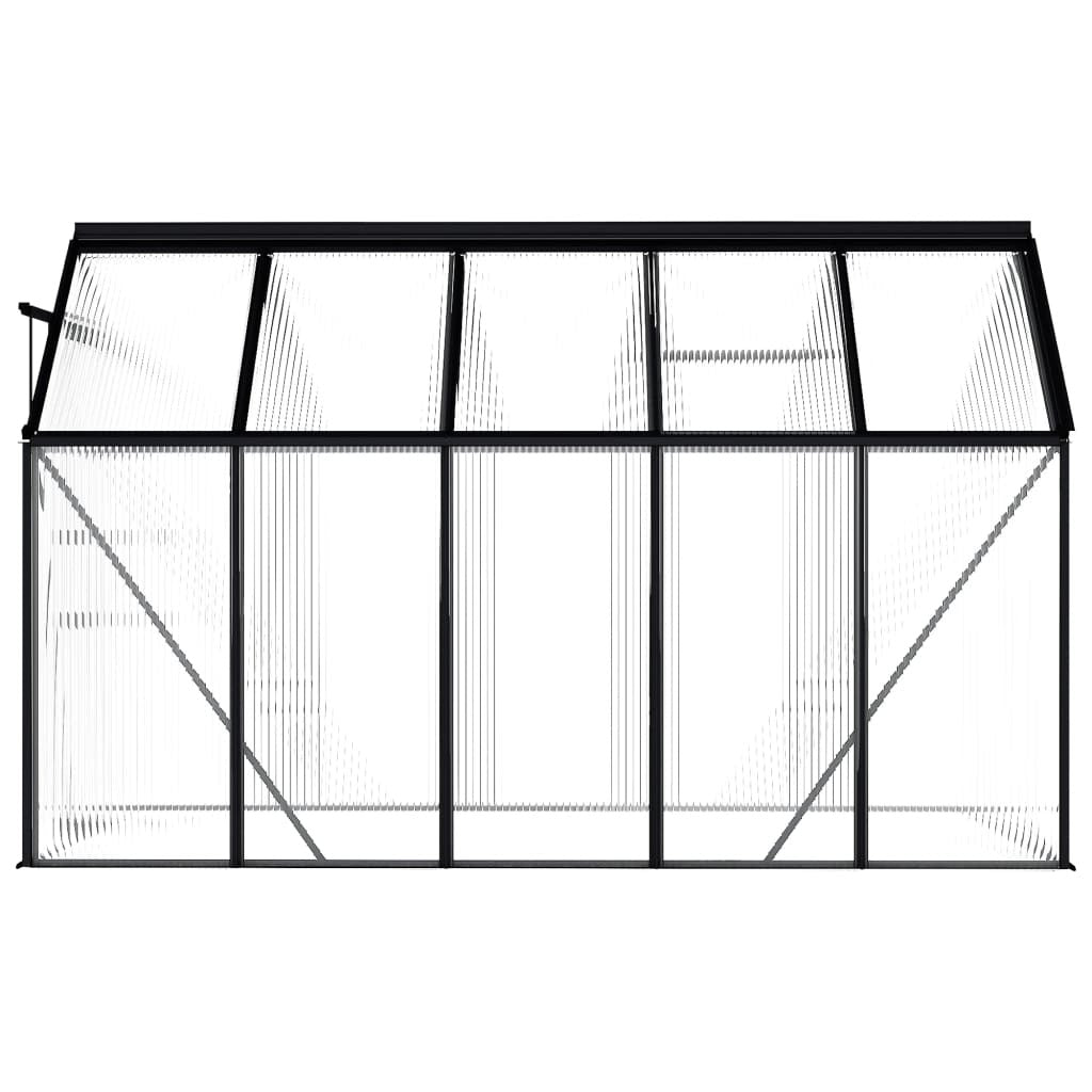 Greenhouse Anthracite, Transparent Aluminum, Polycarbonate