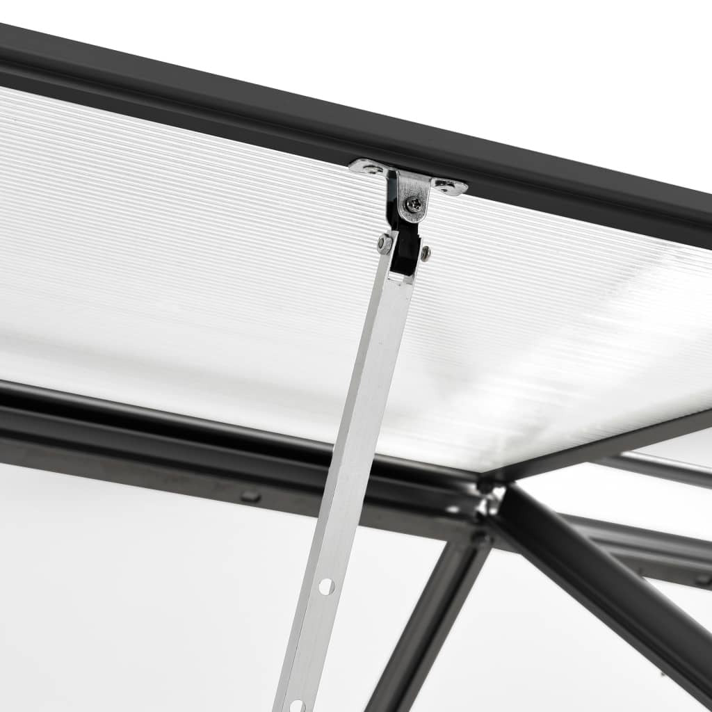 Greenhouse Anthracite, Transparent Aluminum, Polycarbonate