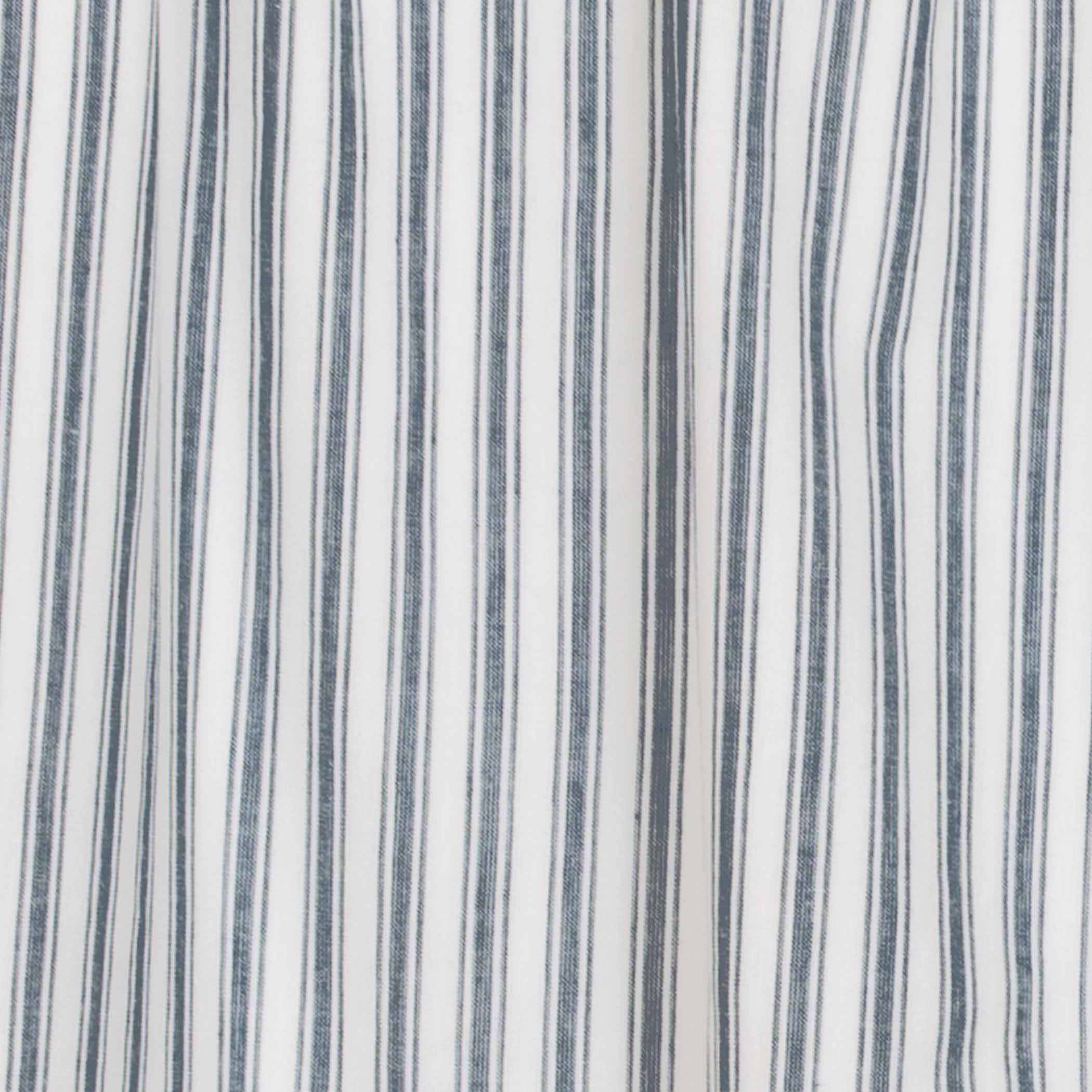 Sawyer Mill Blue Ticking Stripe Prairie Swag Set of 2 36x36x18