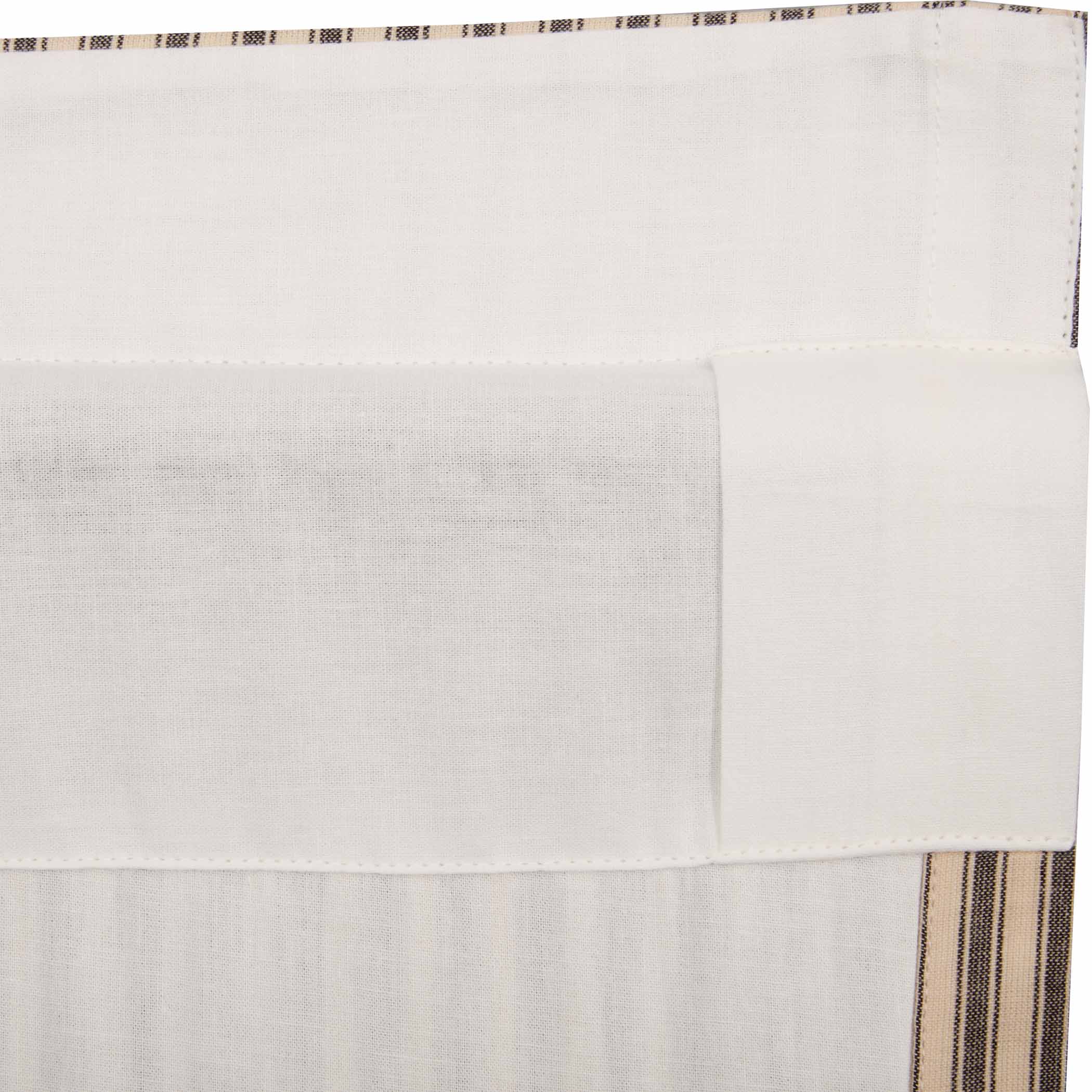 Sawyer Mill Charcoal Ticking Stripe Swag Set of 2 36x36x16