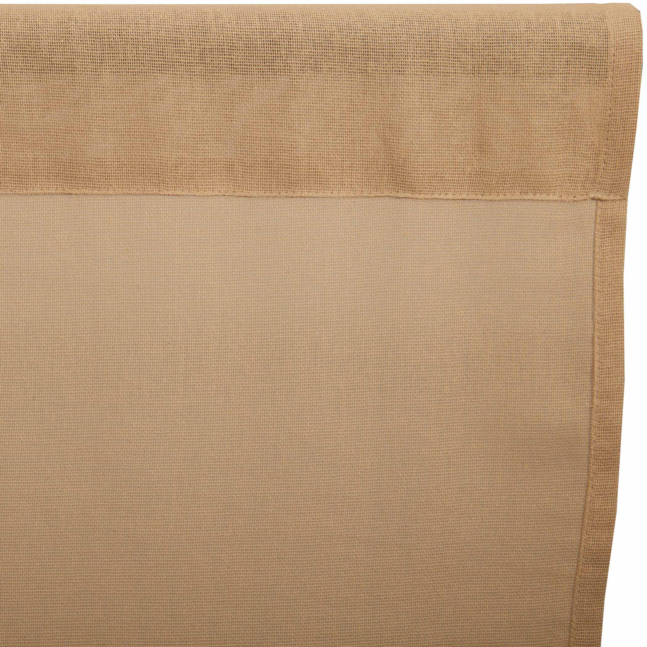 Tobacco Cloth Khaki Prairie Long Panel Fringed Set of 2 84x36x18