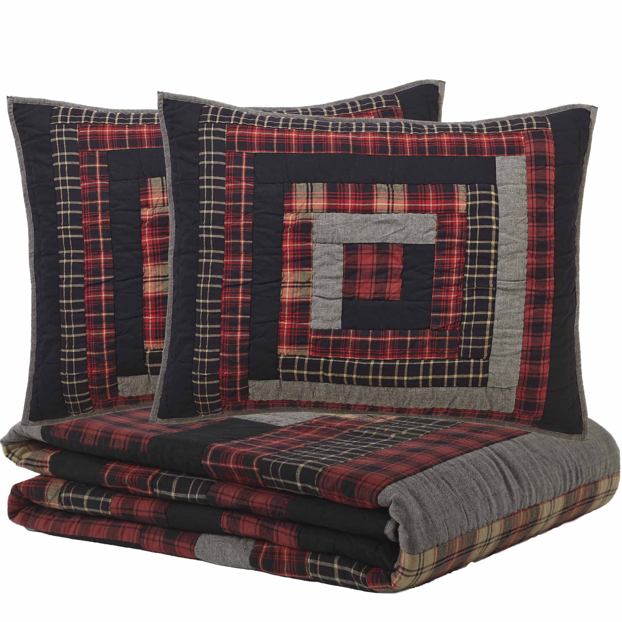 Cumberland Queen Quilt Set; 1-Quilt 90Wx90L w/2 Shams 21x27