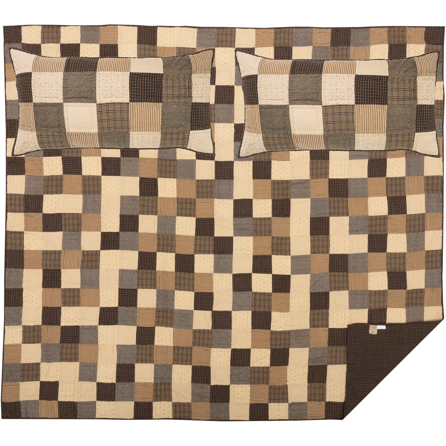 Kettle Grove King Quilt Set; 1-Quilt 110Wx97L w/2 Shams 21x37