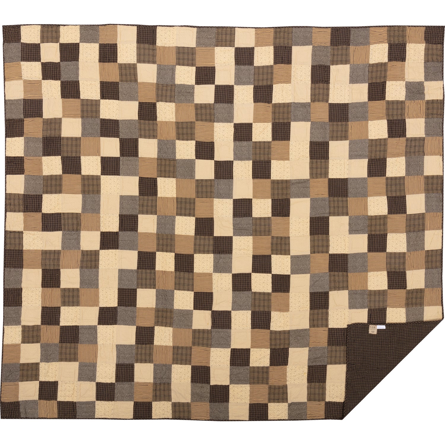 Kettle Grove King Quilt Set; 1-Quilt 110Wx97L w/2 Shams 21x37