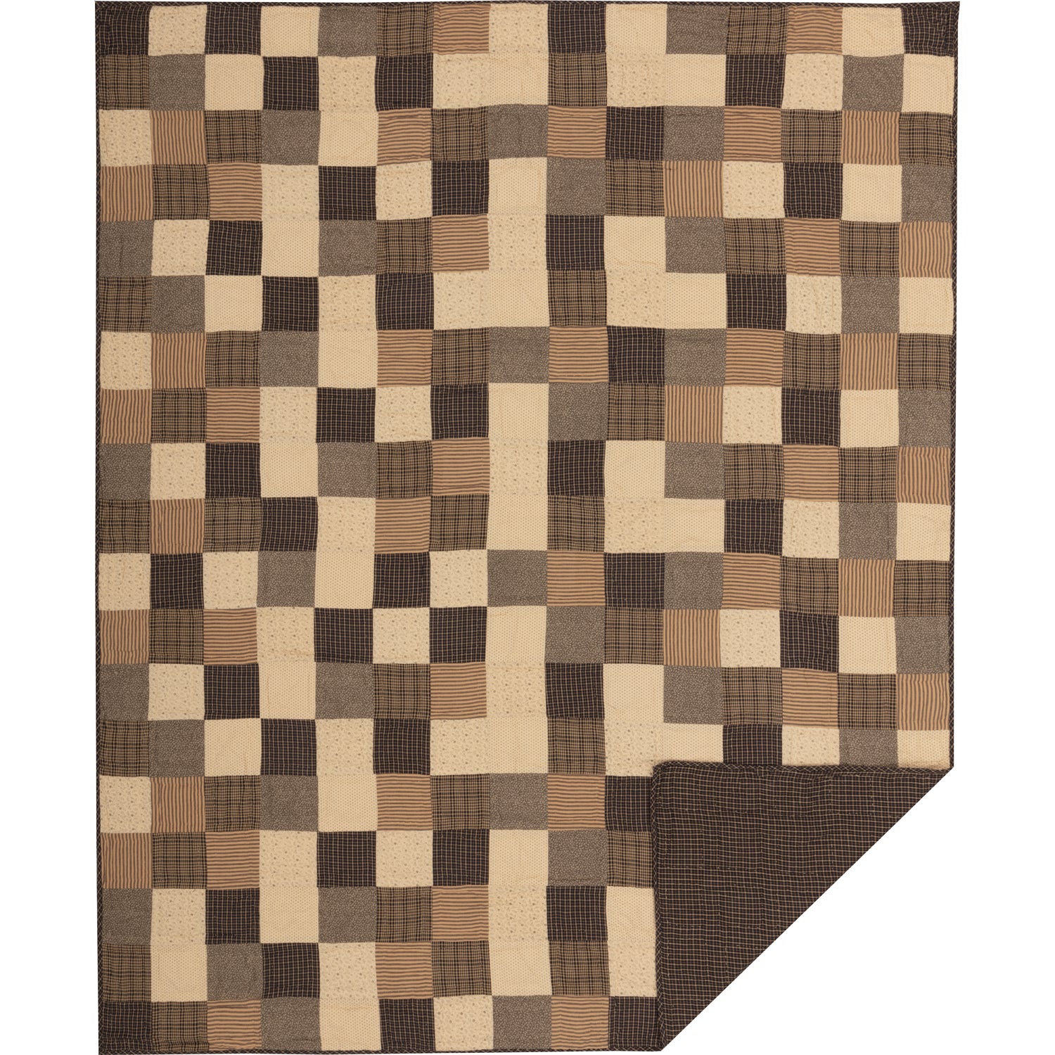 Kettle Grove Twin Quilt Set; 1-Quilt 70Wx90L w/1 Sham 21x27