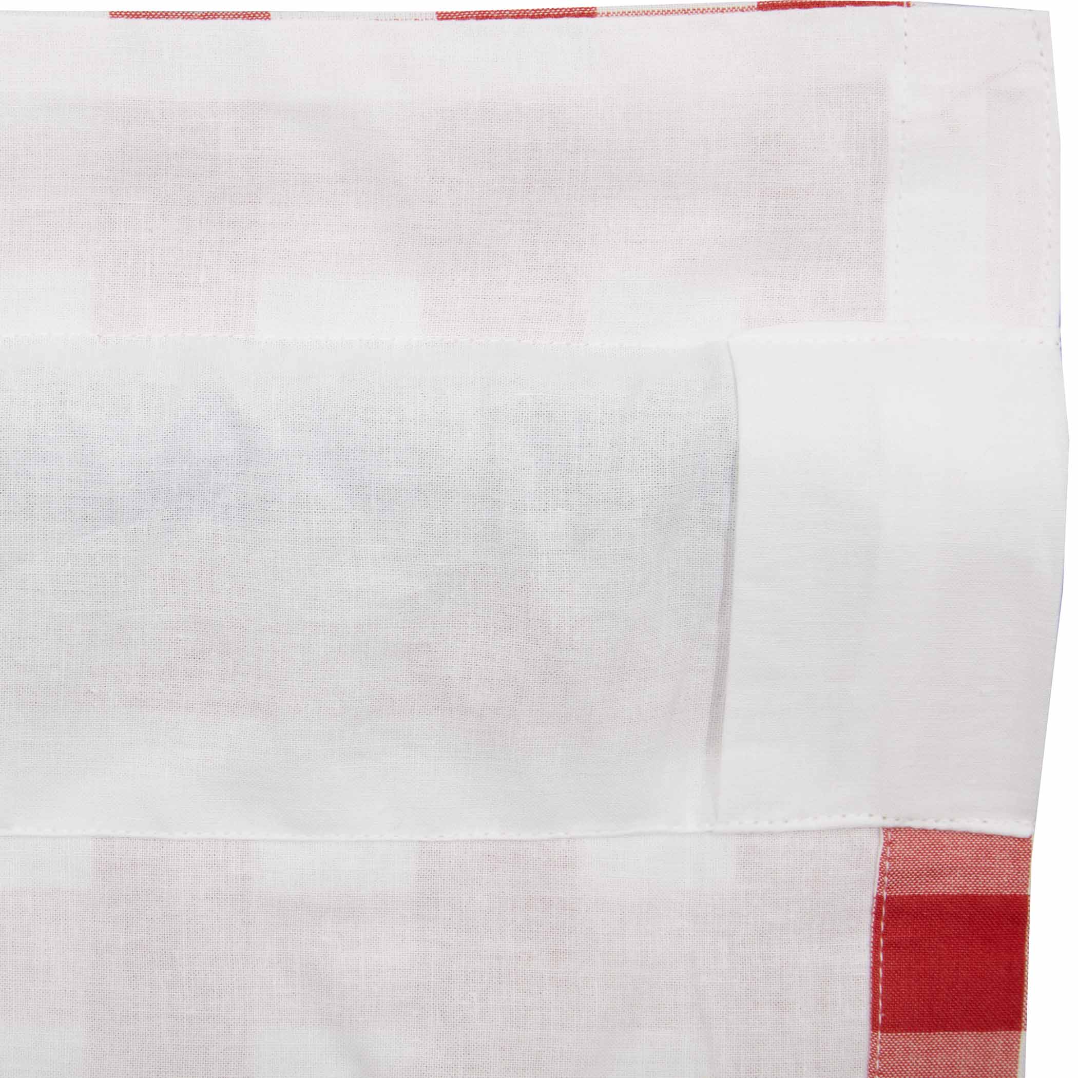 Annie Buffalo Red Check Valance 16x60