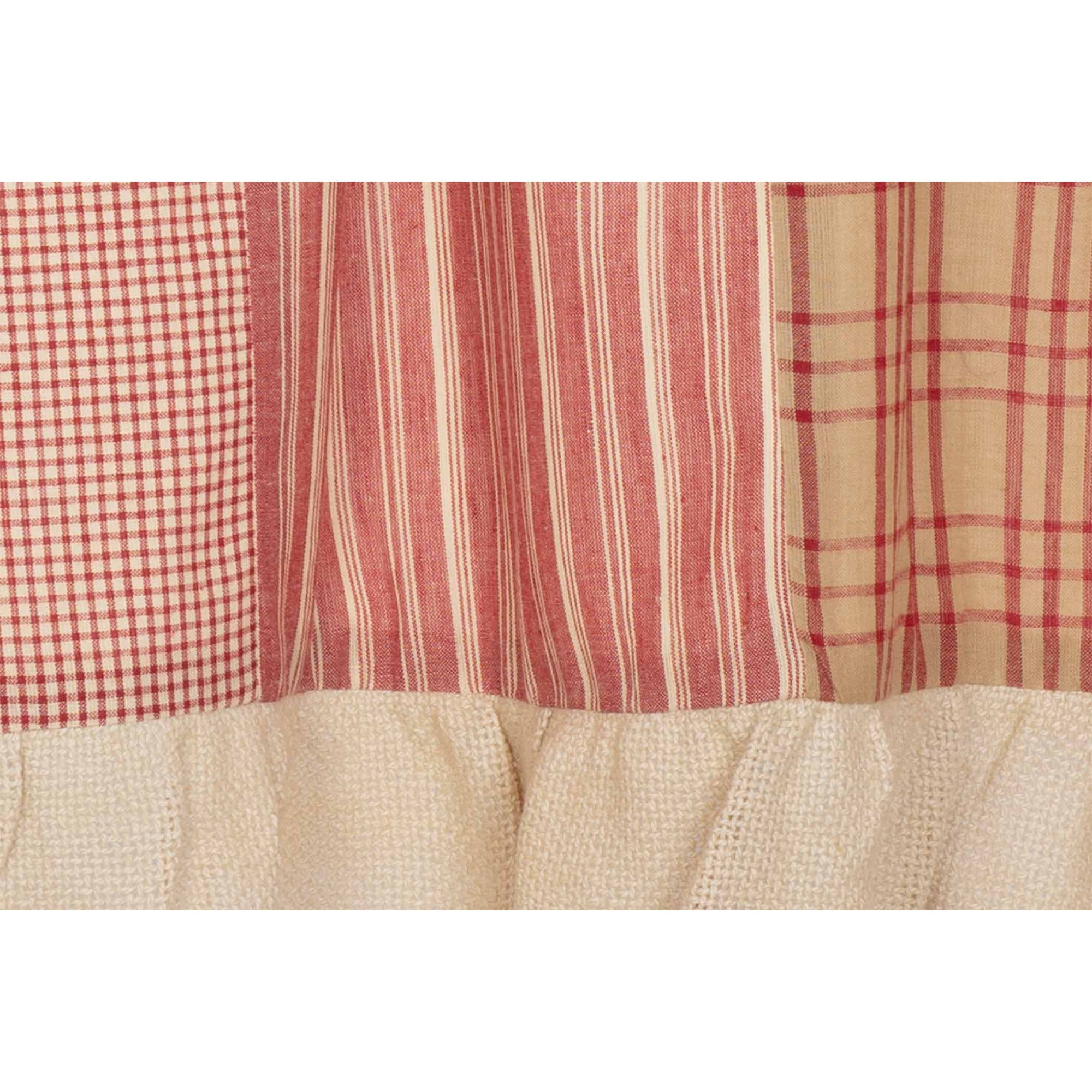 Sawyer Mill Red Patchwork Valance 19x72