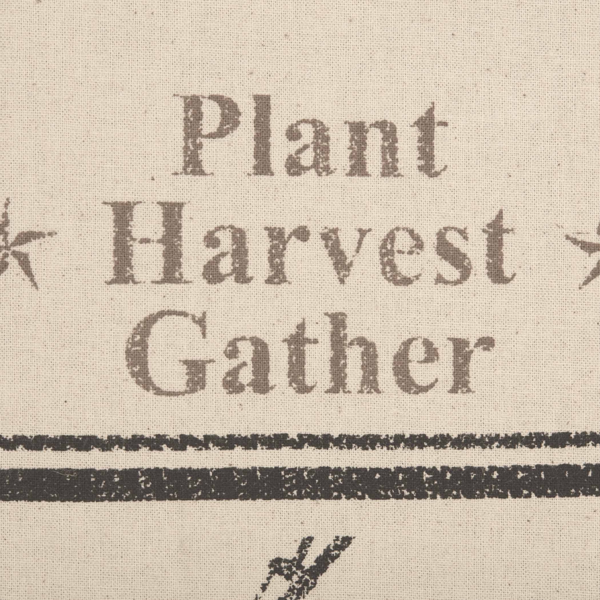 Sawyer Mill Charcoal Plow & Corn Muslin Unbleached Natural Tea Towel Set of 2 19x28