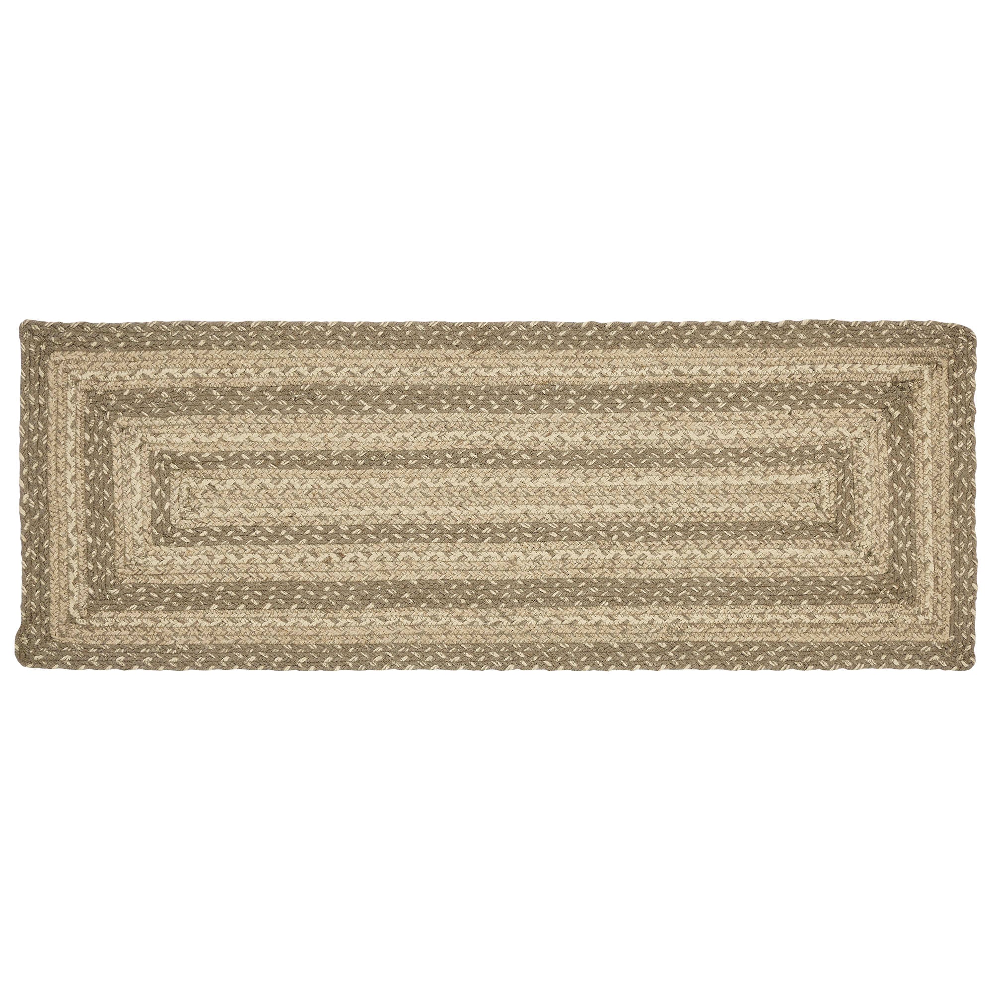 Cobblestone Jute Rect Runner 13x36