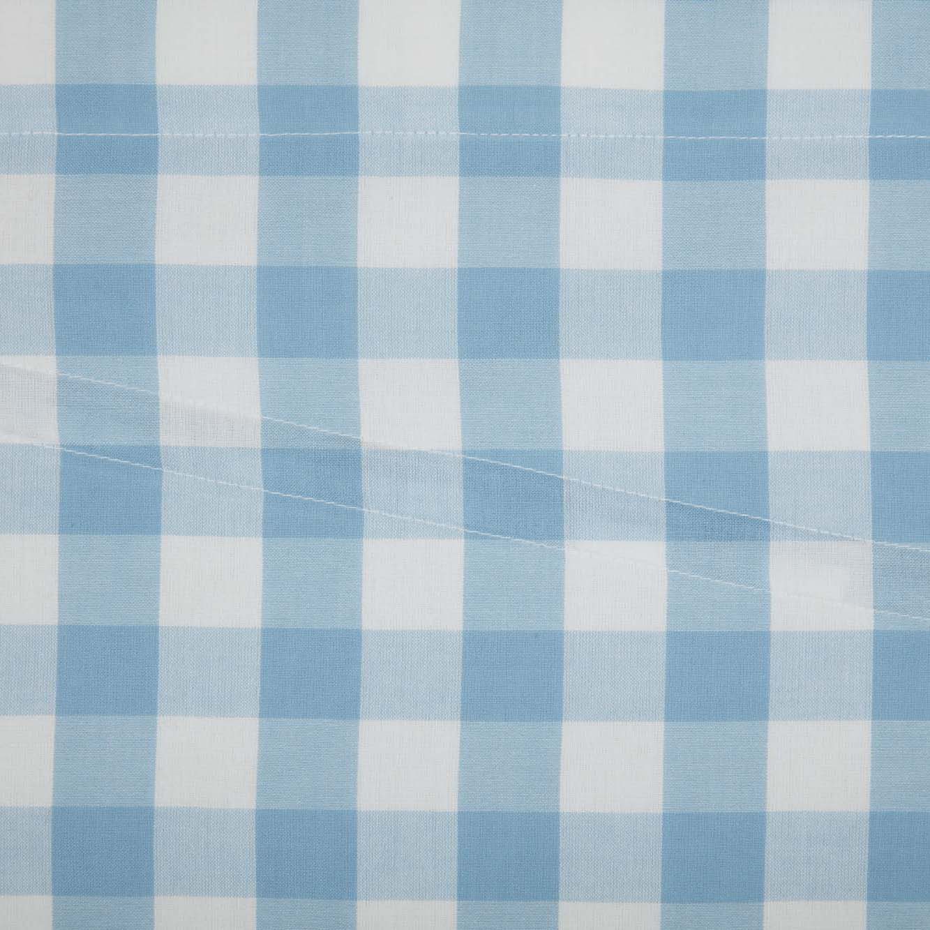 Annie Buffalo Blue Check Prairie Short Panel Set of 2 63x36x18
