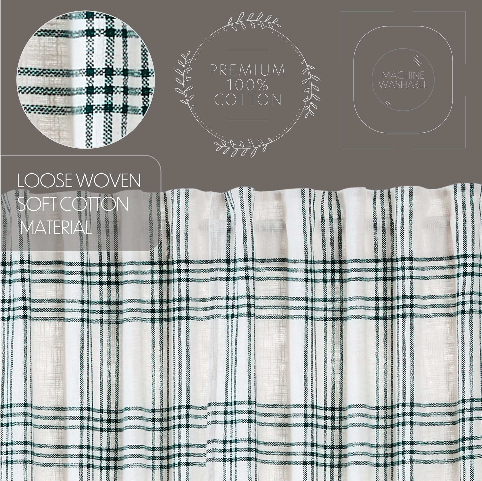 Pine Grove Plaid Tier Set of 2 L24xW36