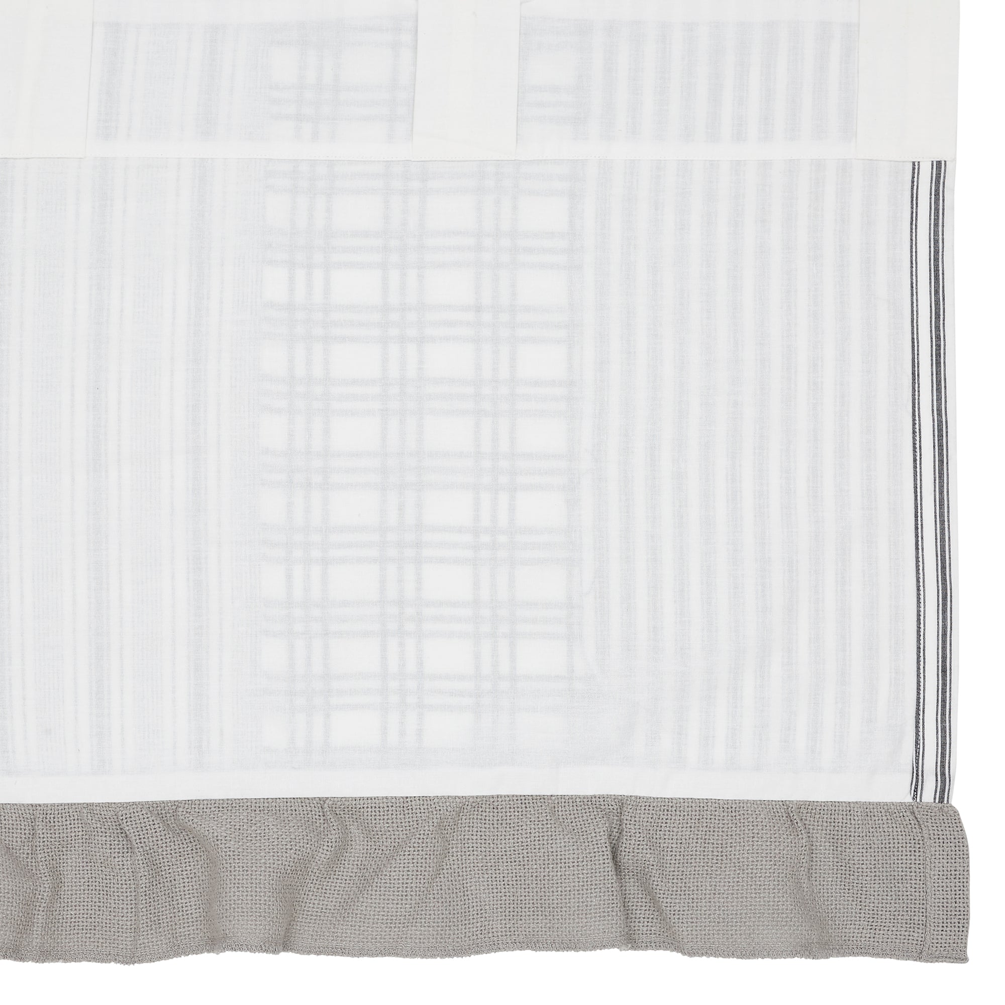 Sawyer Mill Black Patchwork Valance 19x72