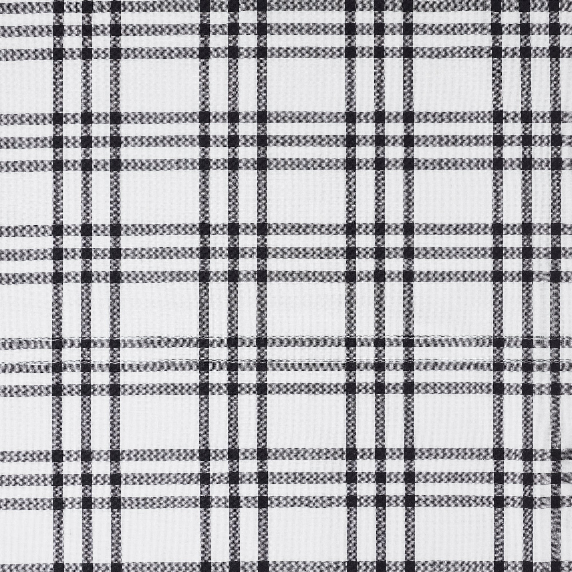 Sawyer Mill Black Plaid Prairie Swag Set of 2 36x36x18