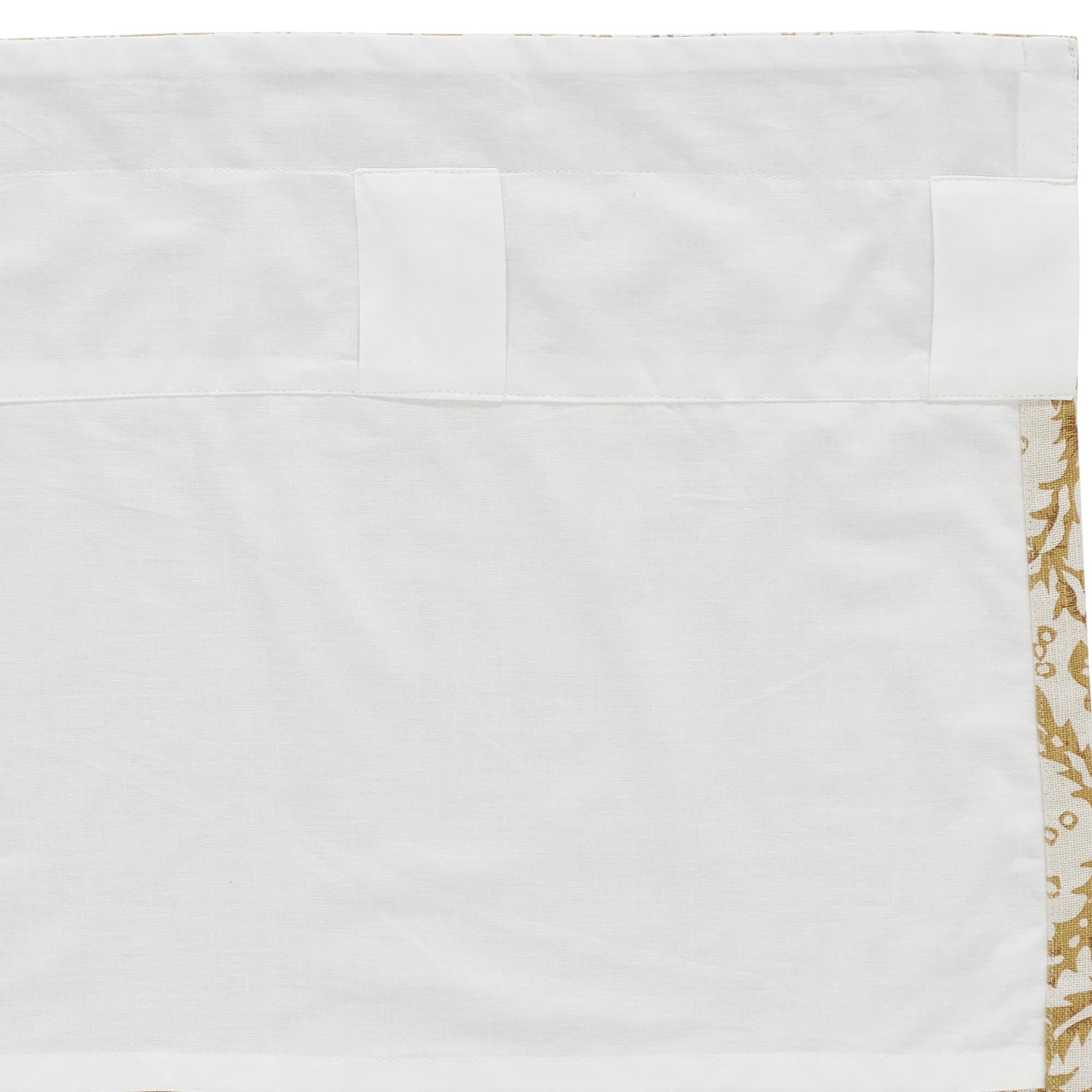 Dorset Gold Floral Prairie Swag Set of 2 36x36x18