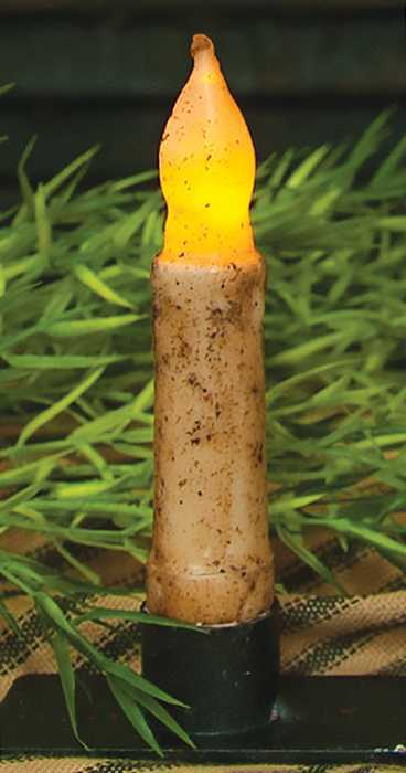Burnt Ivory Taper Candle- 4"