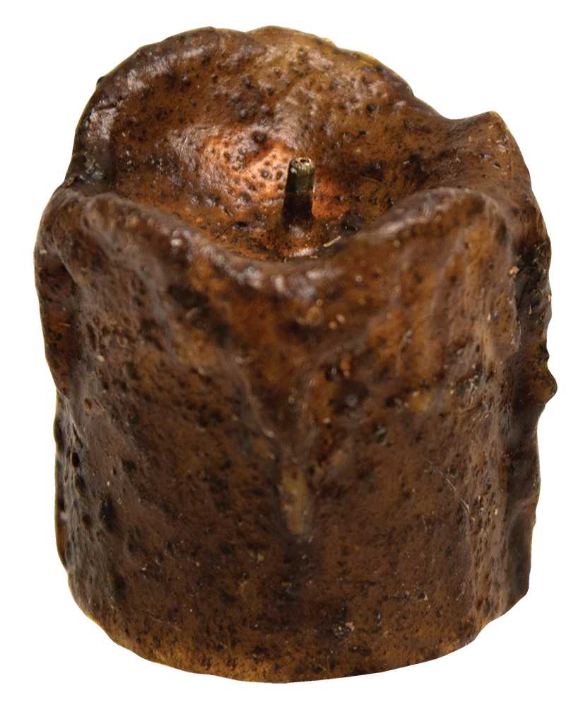 Mini Dripped Pillar - Burnt Mustard - Timer