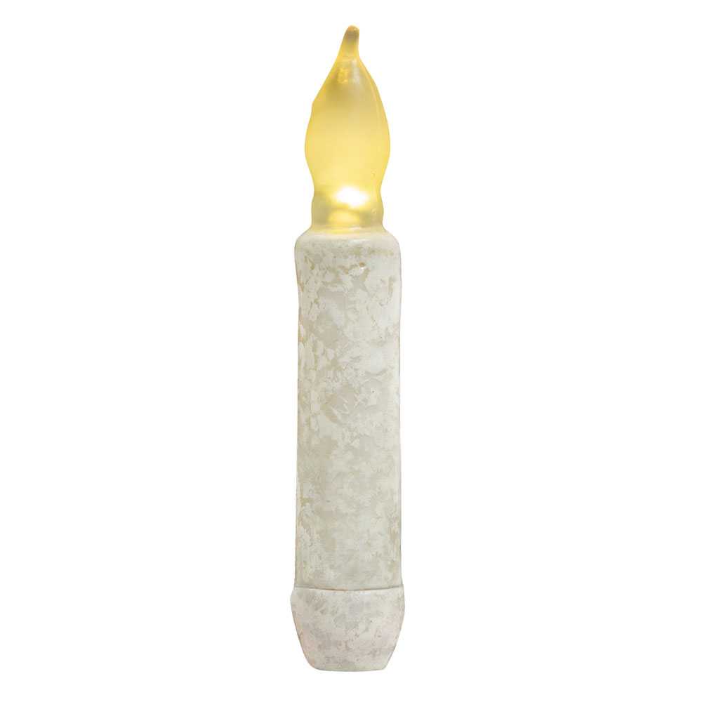 Rustic White Timer Taper - 4"