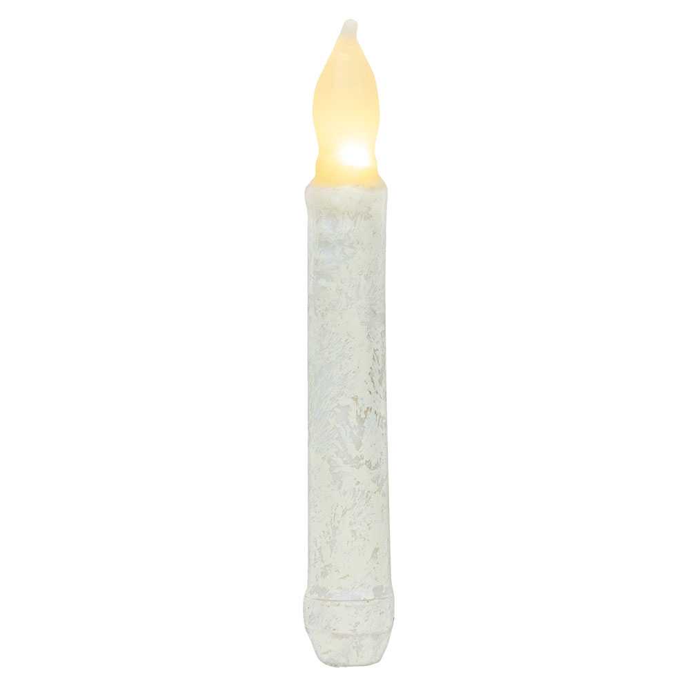 Rustic White Timer Taper - 6"