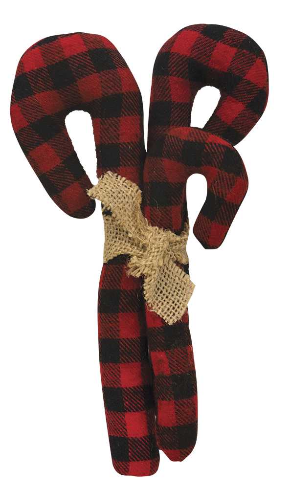 Buffalo Check Candy Cane Bundle  (Set of 3)
