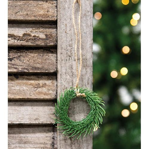 Mini Pine Wreath Hanger - 3"