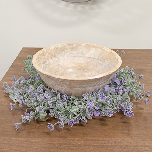Dusk Lavender Buds Candle Ring - 6.5"