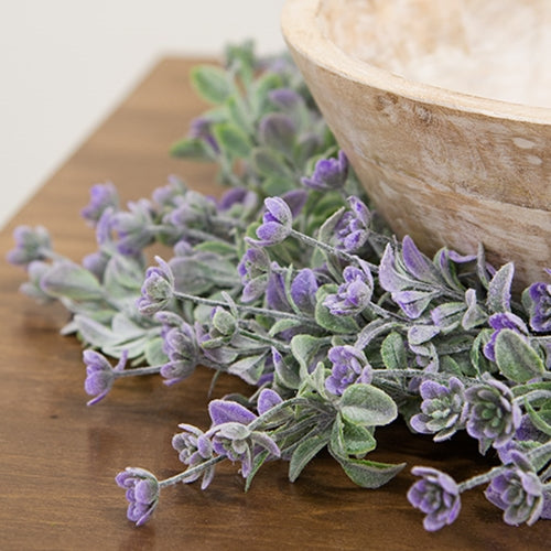 Dusk Lavender Buds Candle Ring - 6.5"