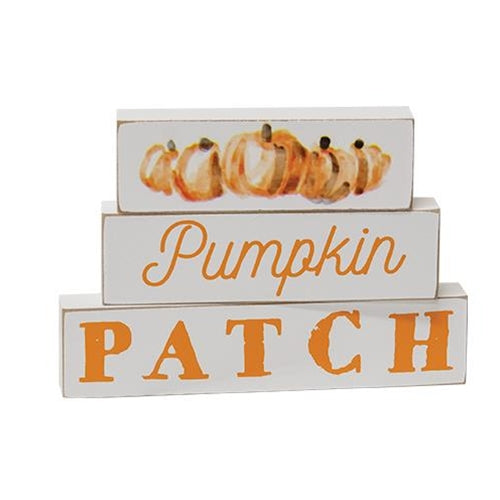 Pumpkin Patch Blocks (Set of 3)